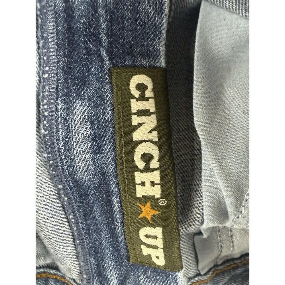 Cinch UP Men's Jeans 32x30 Blue Denim Relaxed Fit Straight Leg Western Cowboy